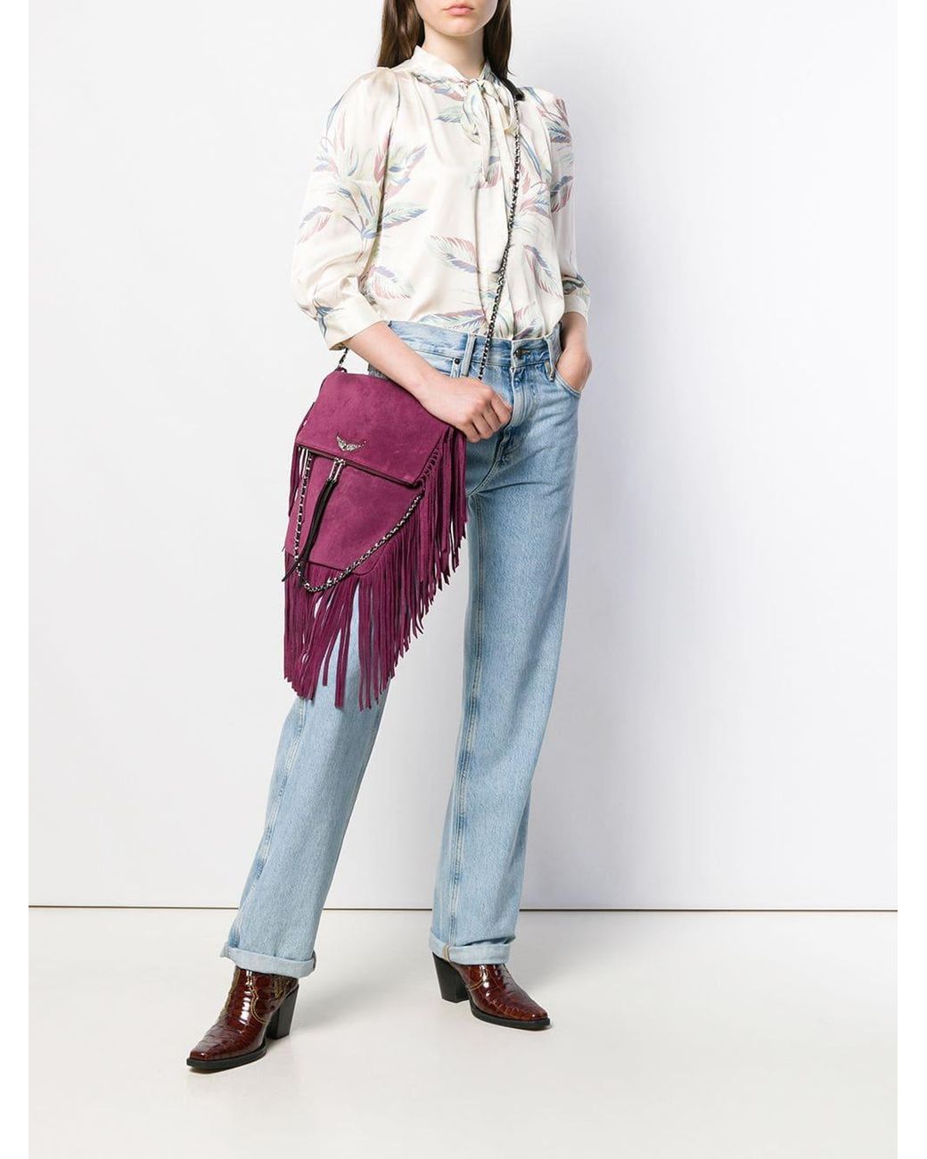 Sac bandouli re Rockson franges Zadig Voltaire en coloris