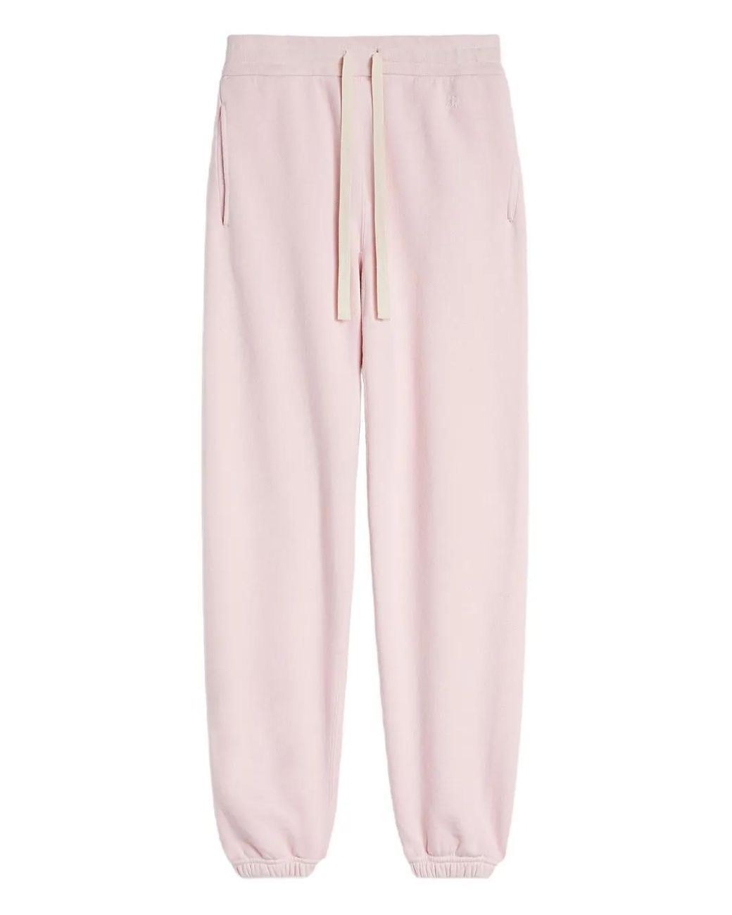 Jil Sander Pink Cotton Terry Track Pants