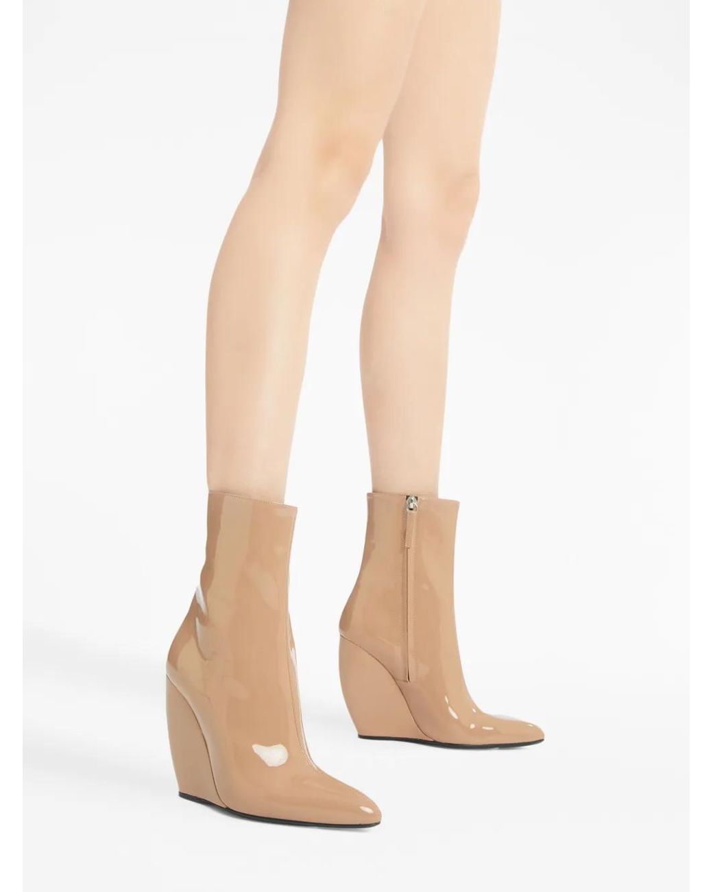 Giuseppe Zanotti Natural 105Mm Tylde Wedge Boots