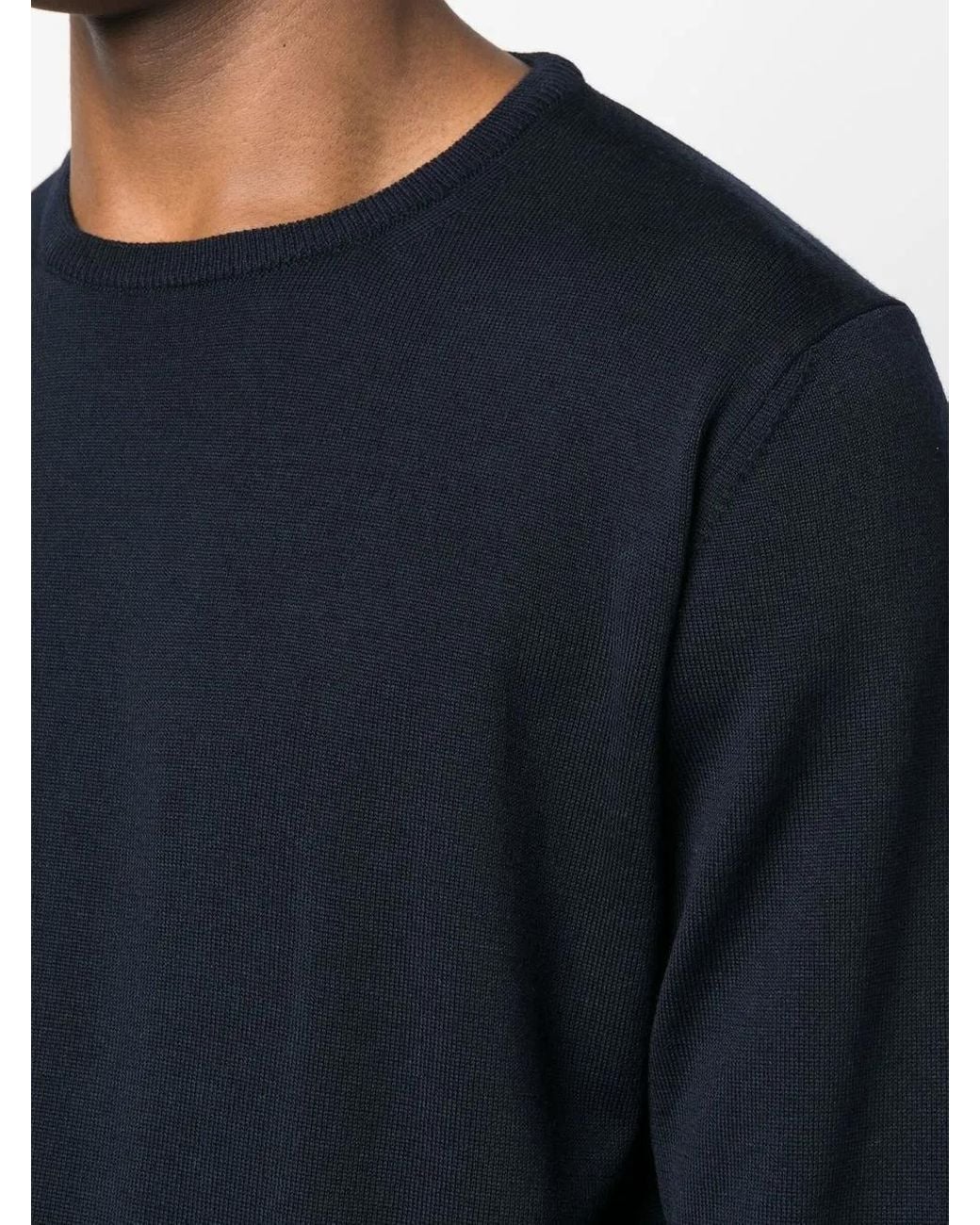 Roberto Collina Blue Crew-Neck Pullover Jumper for men