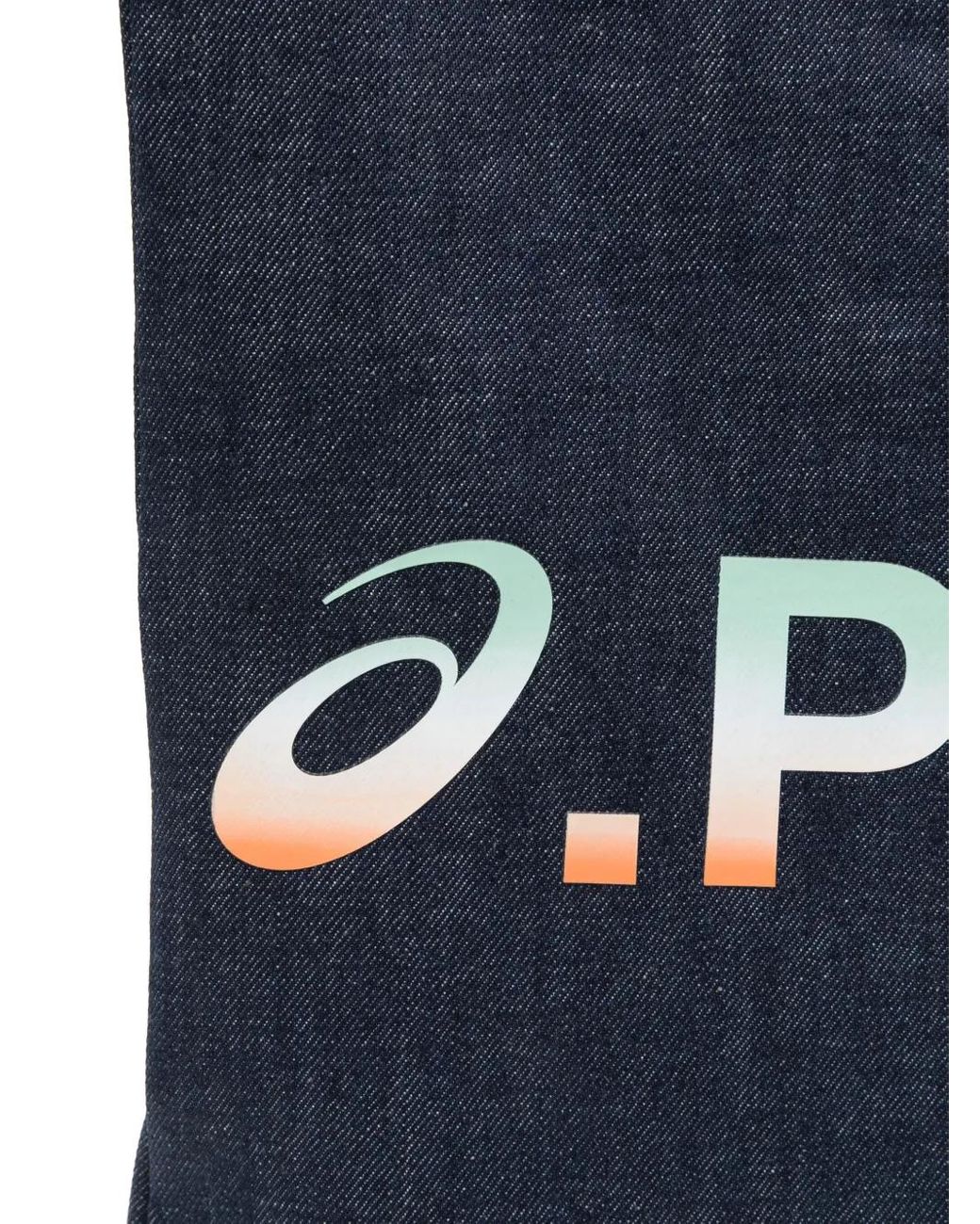 A.P.C. Blue Logo-Print Tote Bag for men