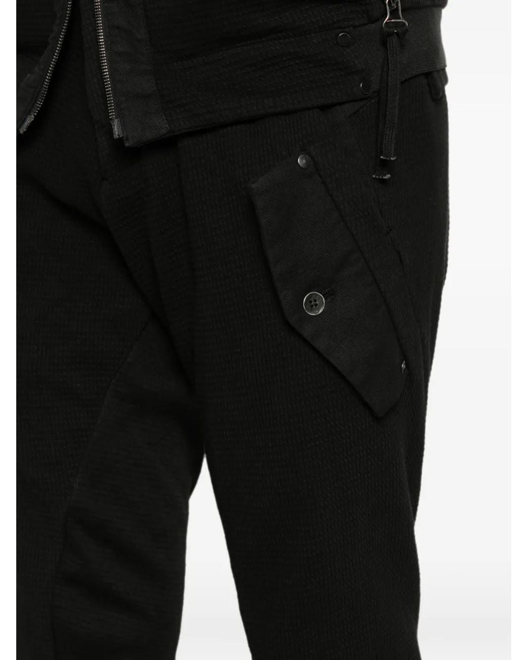 Masnada Black Cargo Pants for men