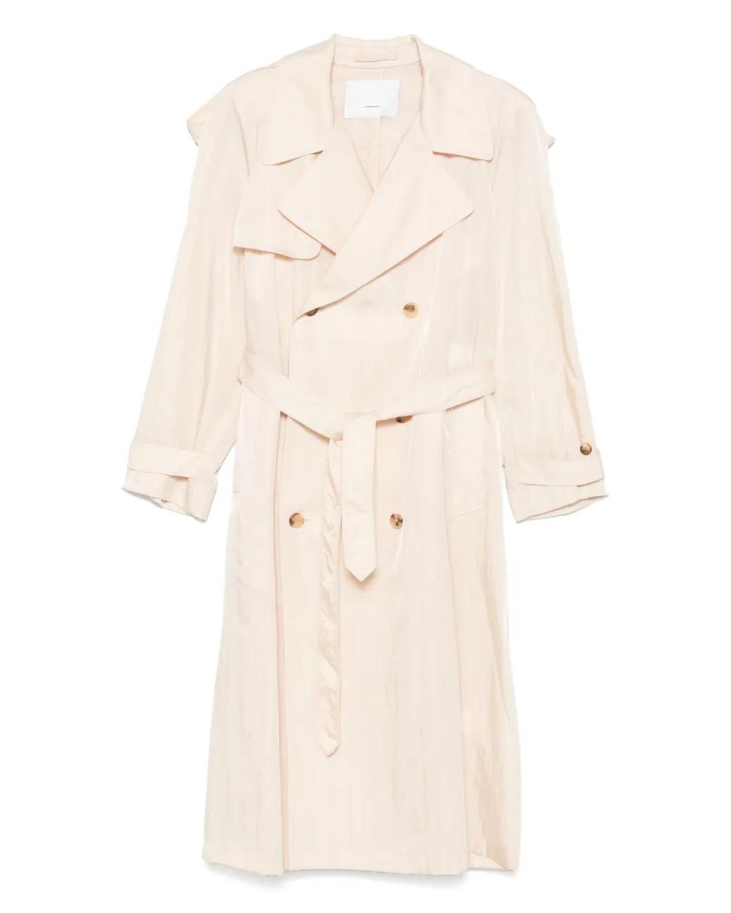 Wardrobe NYC Natural Belted Trench Coat