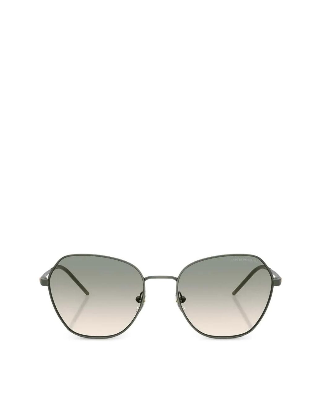 Emporio Armani Metallic Geometric-Frame Sunglasses