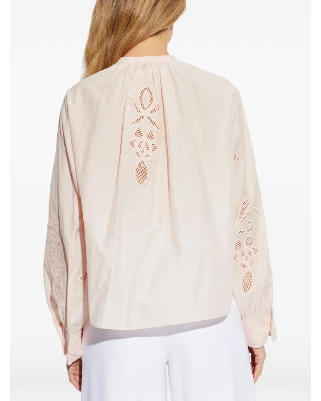 Forte_forte White Embroidered Blouse
