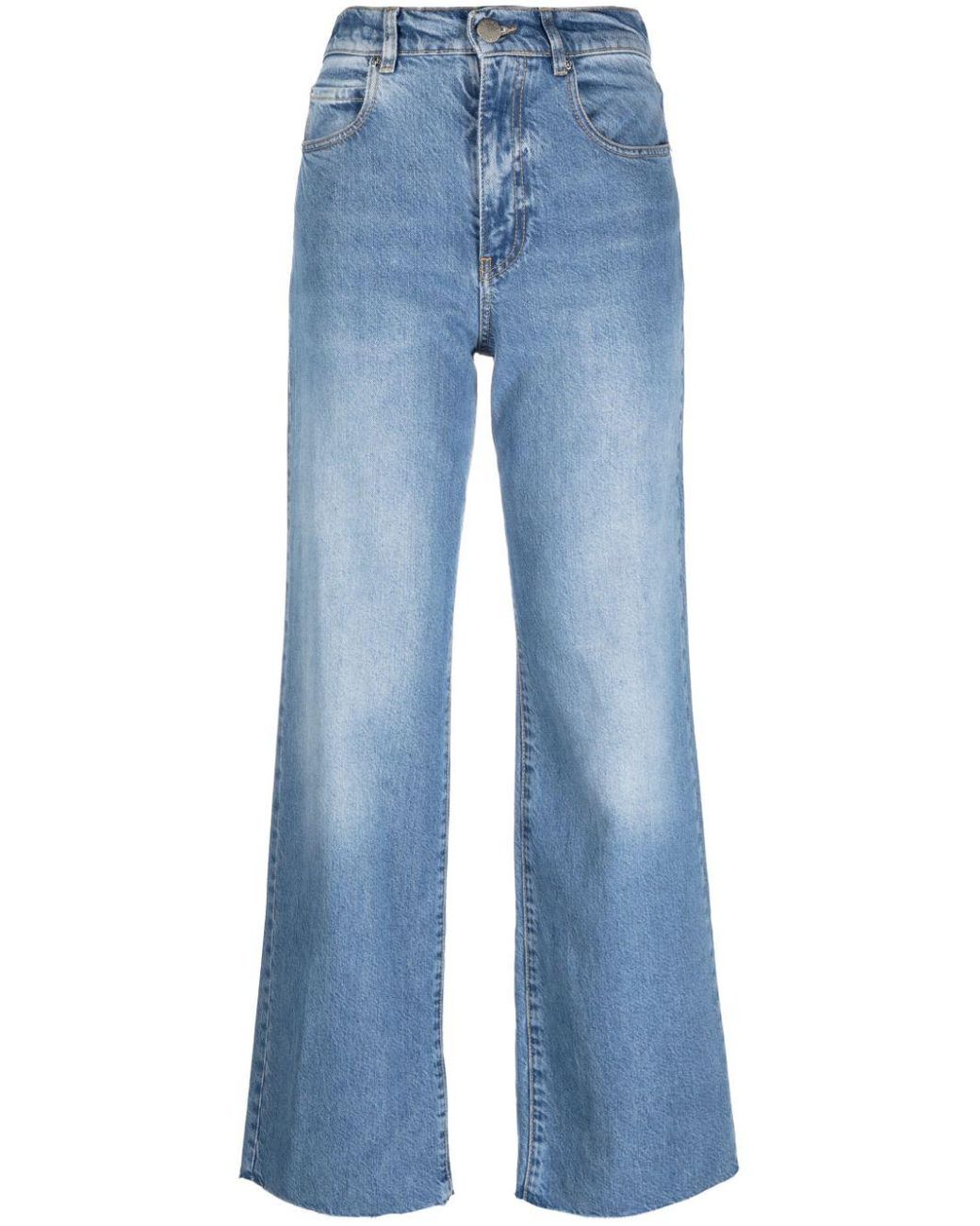 Stijg beddengoed strottenhoofd Pinko Jeans Met Wijde Pijpen in het Blauw | Lyst NL