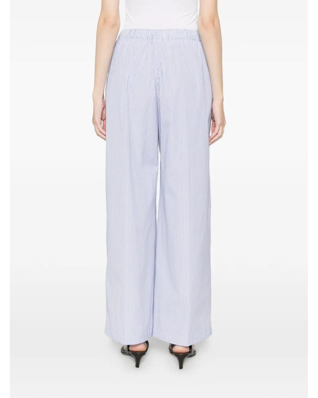 Aspesi White Striped Trousers
