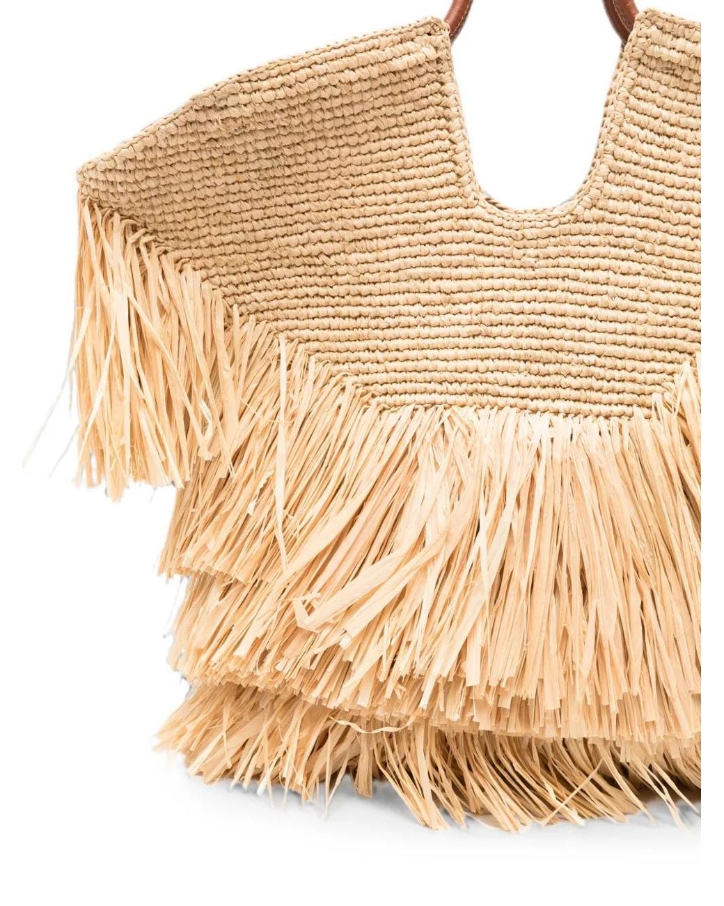 Zimmermann Natural Goldentime Medium Fringe Tote