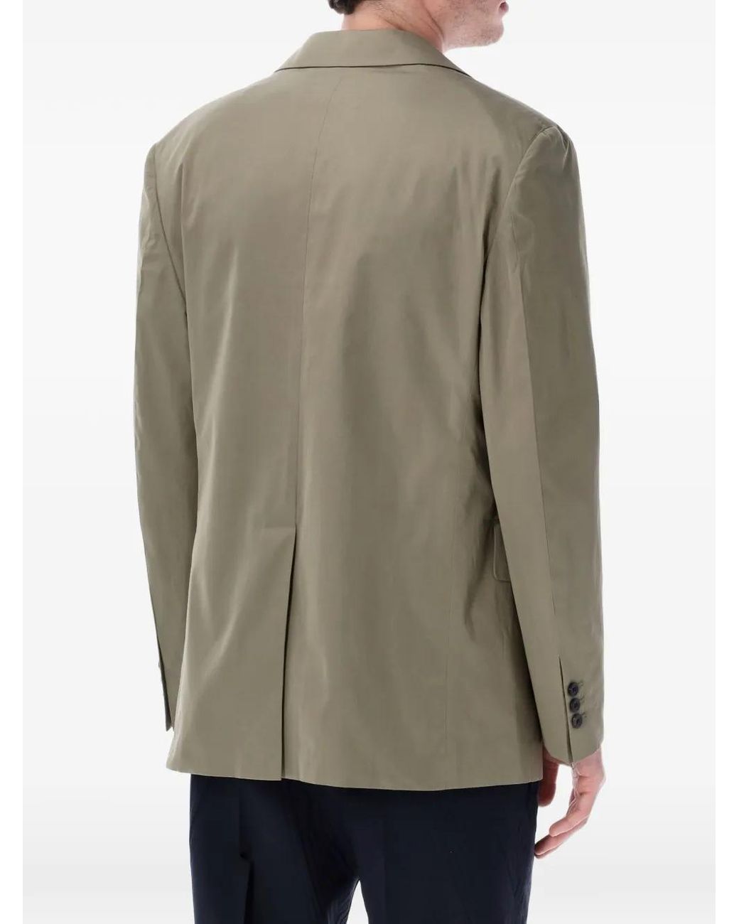 Prada Natural Button Poplin Blazer for men