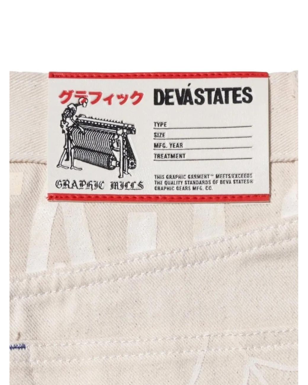 DevÁstates White Web-Pocket Plaid-Pocket Jeans for men