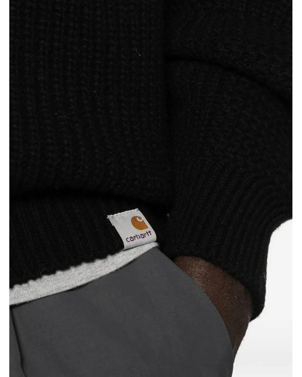Carhartt Black Bishop Crew-Neck Sweater for men