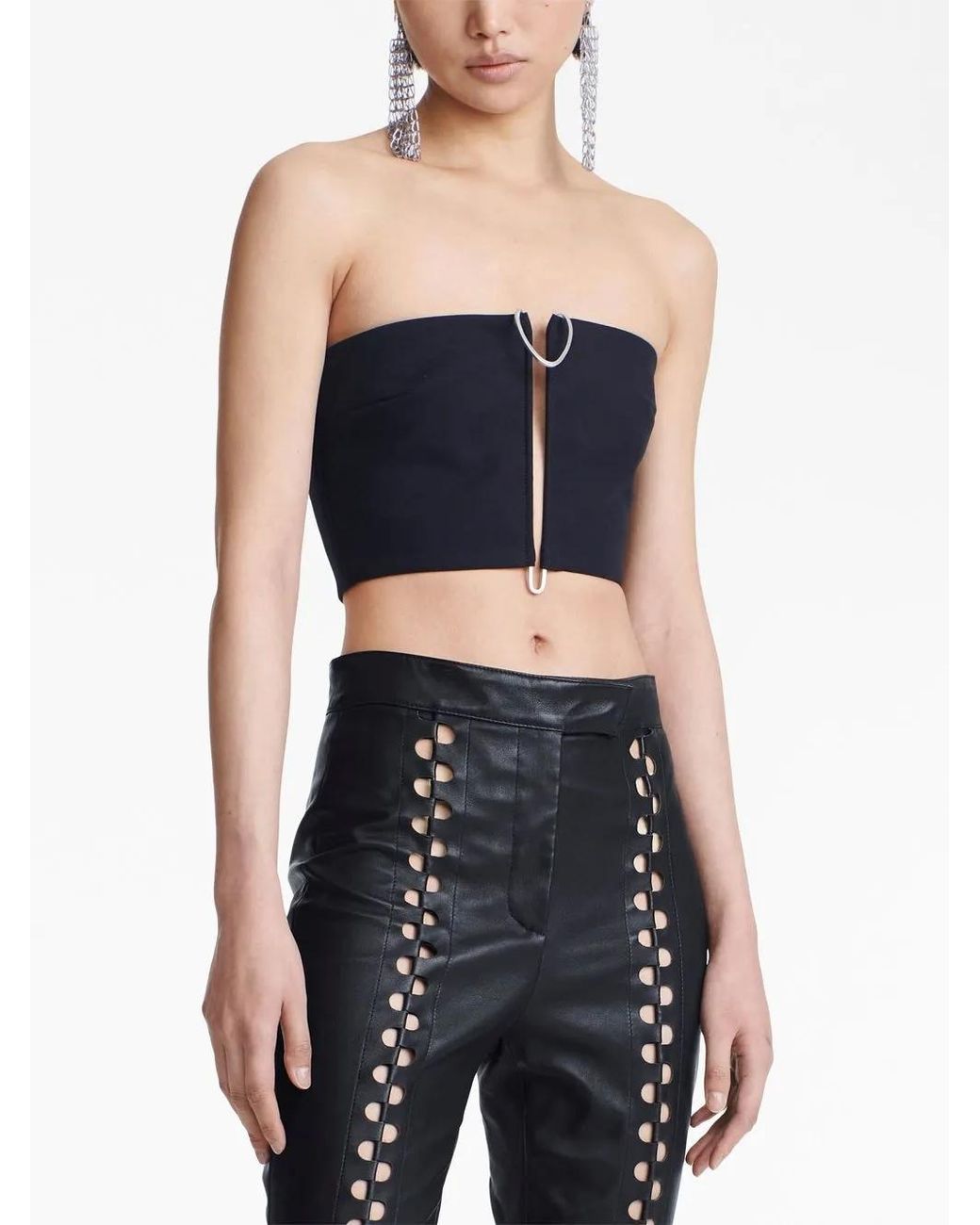 Dion Lee Blue Mobius Bandeau Top