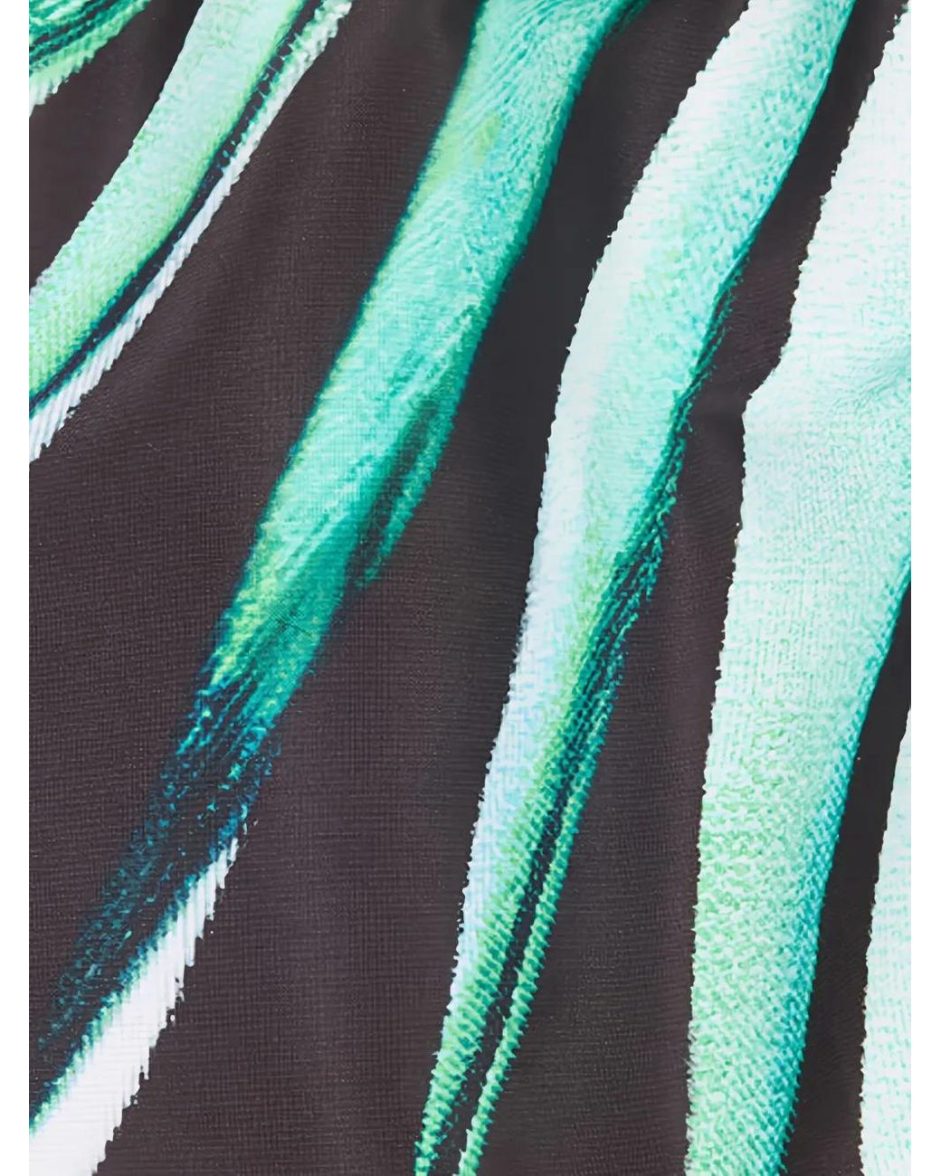 Roberto Cavalli Green Drawstring Swim Shorts for men
