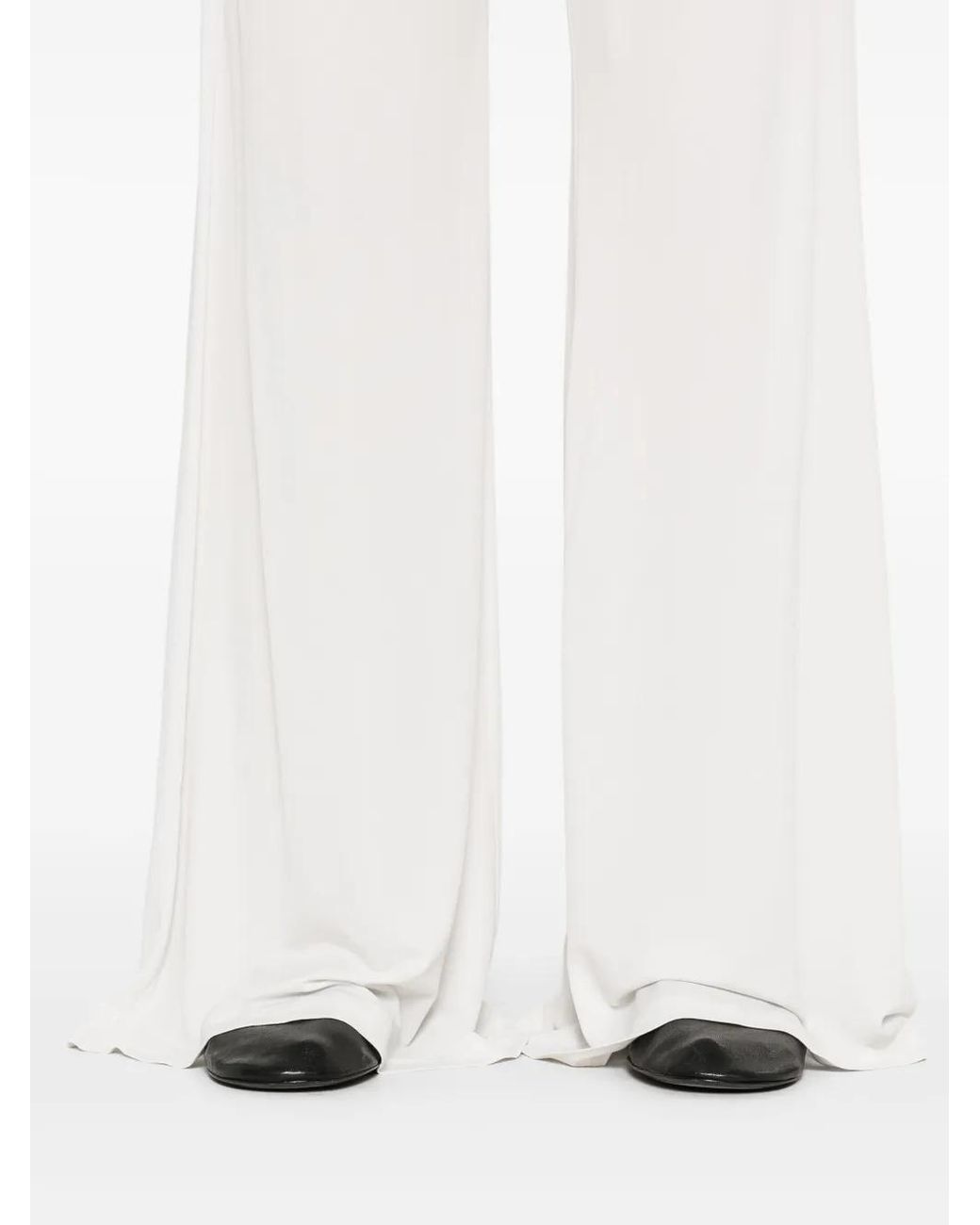Fabiana Filippi White Straight-Leg Trousers