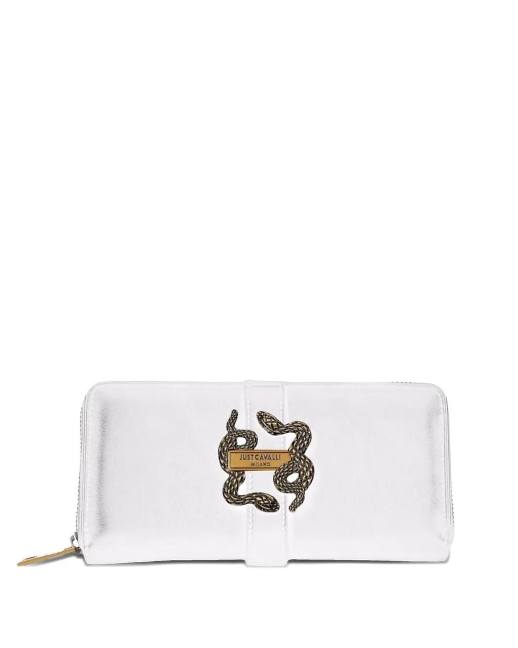 Just Cavalli White Embellished Wallet