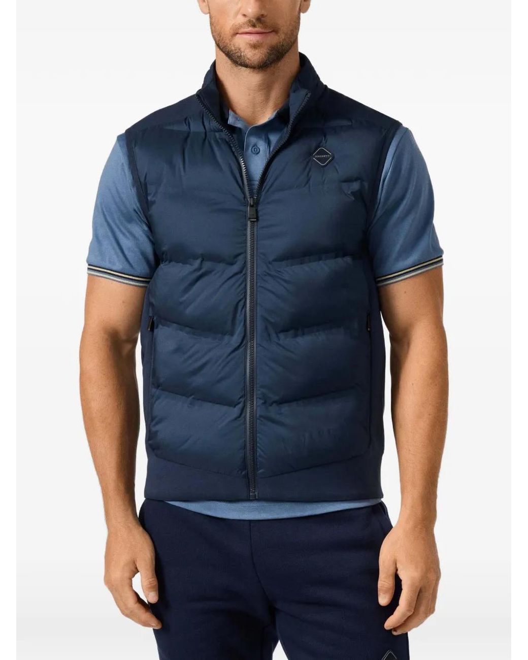 Chaleco Con Panel Acolchado Hackett de hombre de color Blue