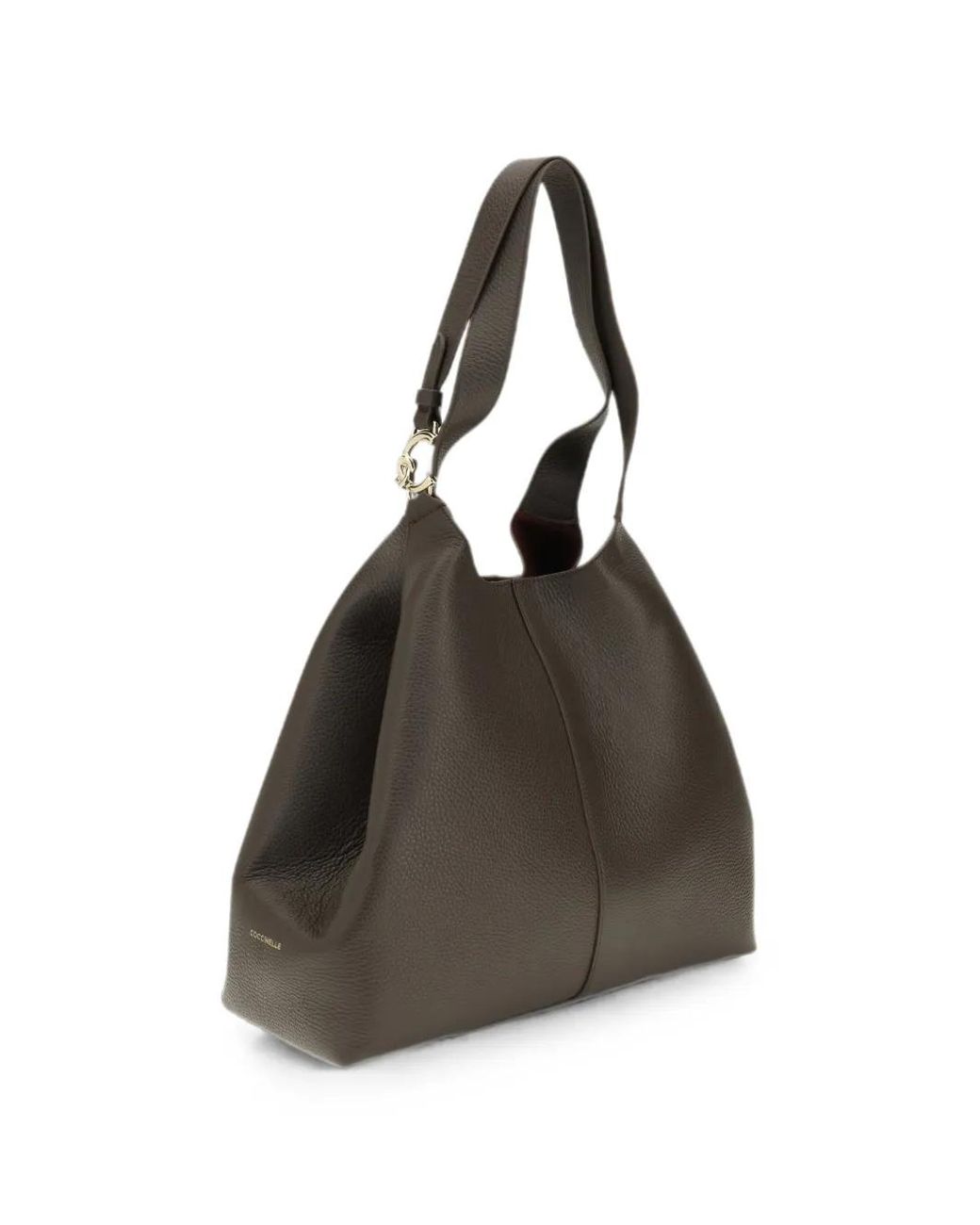 Coccinelle Black Large C-Easy Leather Shoulder Bag