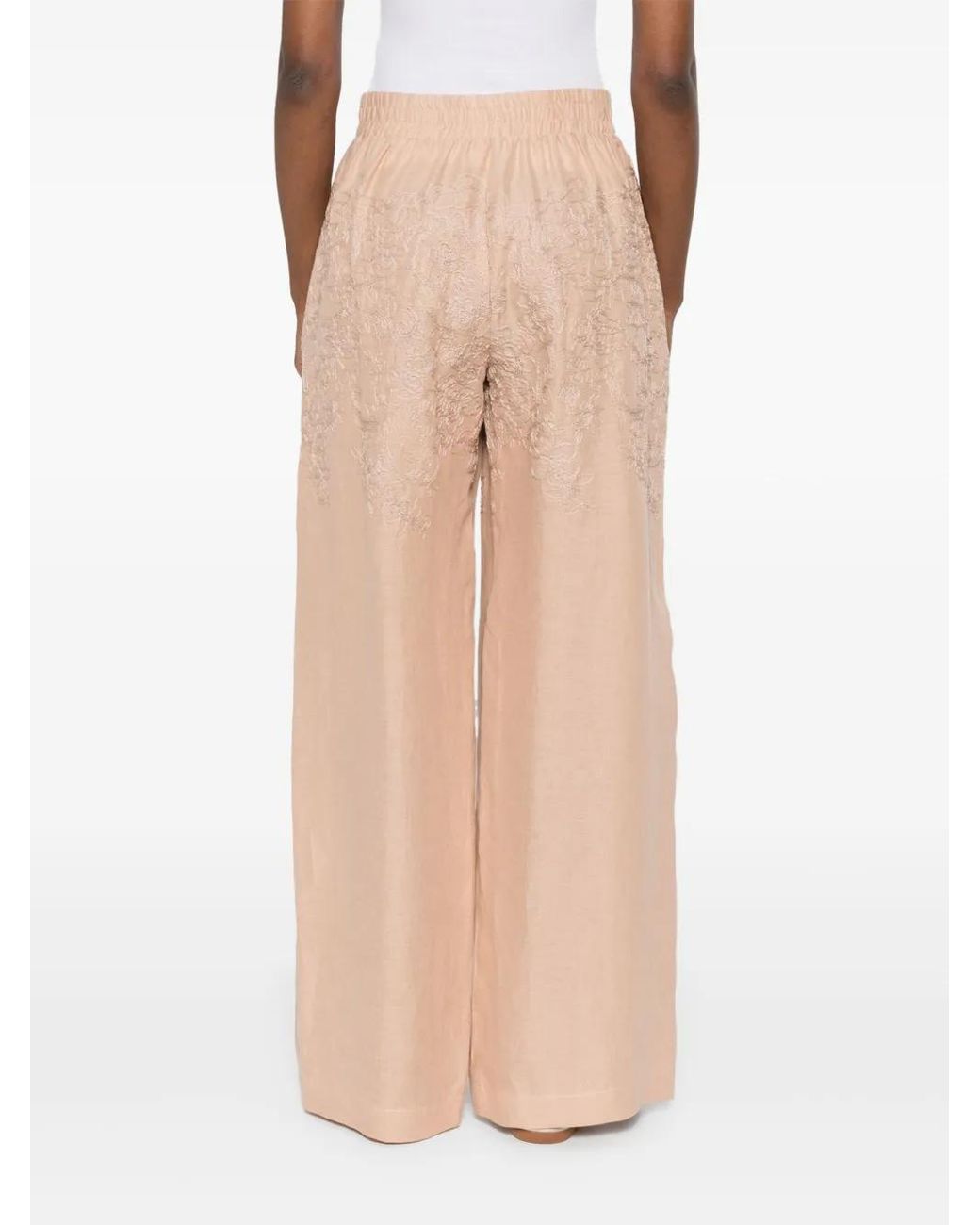 Ermanno Scervino Pleated Trousers in White | Lyst