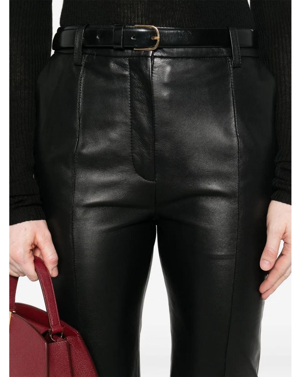 Victoria Beckham Gray Kick Trousers