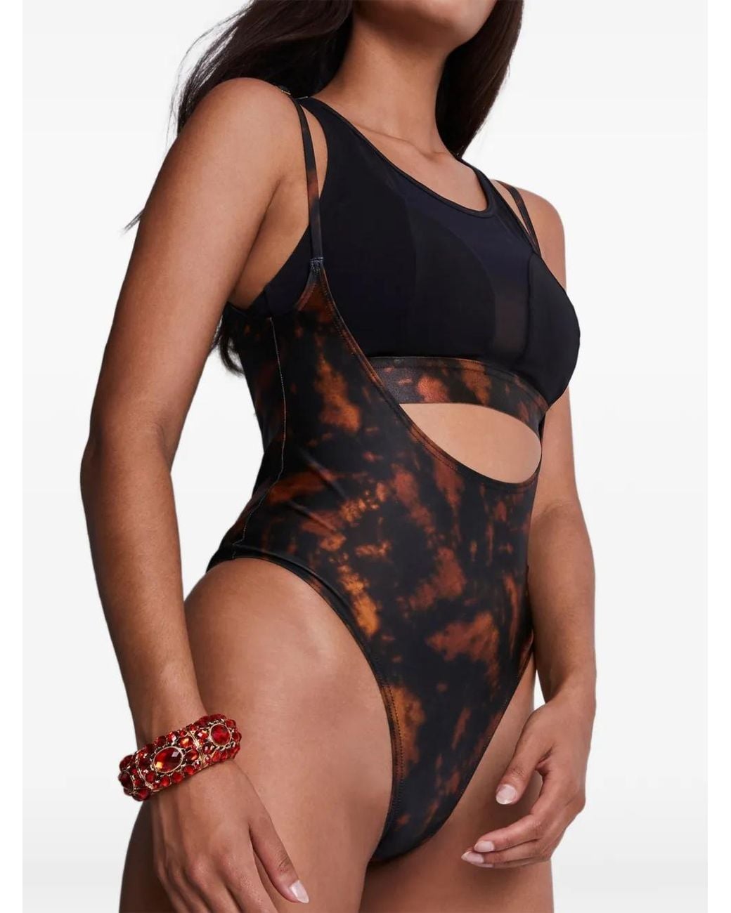 Aubade Brown Hot Motion Cut-Out Bodysuit