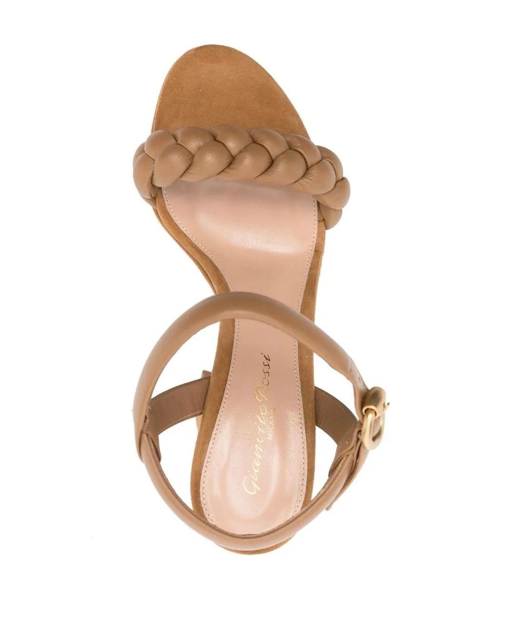 Gianvito Rossi White 115Mm Suede Platform Sandals