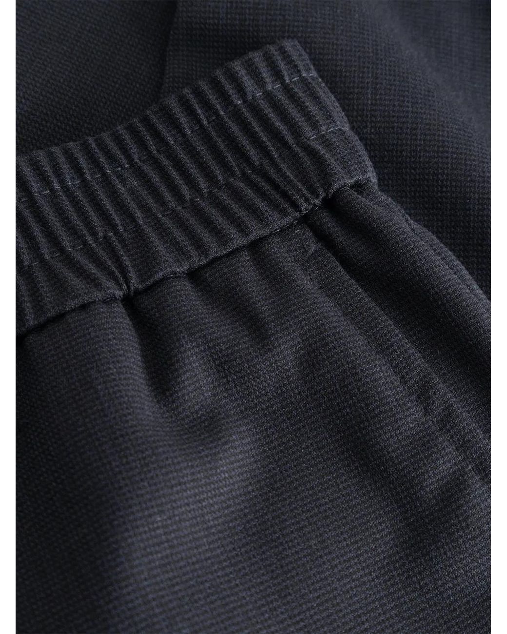 Gabba Black Monza Tasca Elasticated-Waist Trousers for men