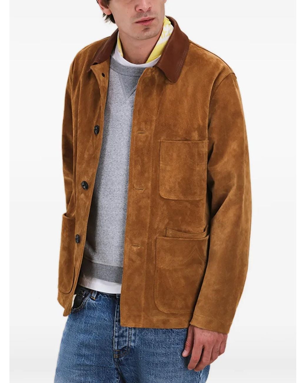 Fortela Jacke Mit Aufgesetzten Taschen in Brown für Herren