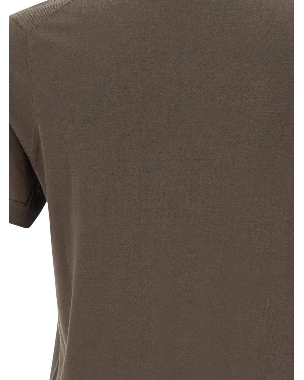 Diktat Gray Short-Sleeve Crewneck Cotton Sweater for men