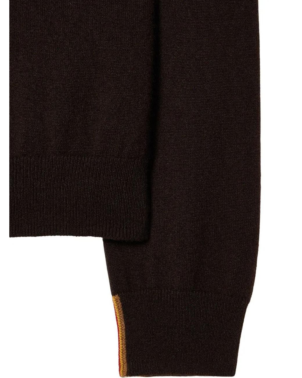Paul Smith Dunkelbrauner Kaschmirpullover in Black für Herren