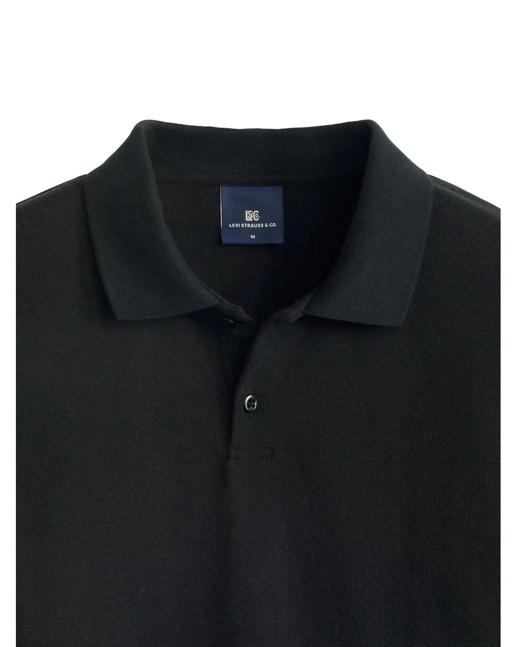 Polo Corto Tab Levi's de hombre de color Black