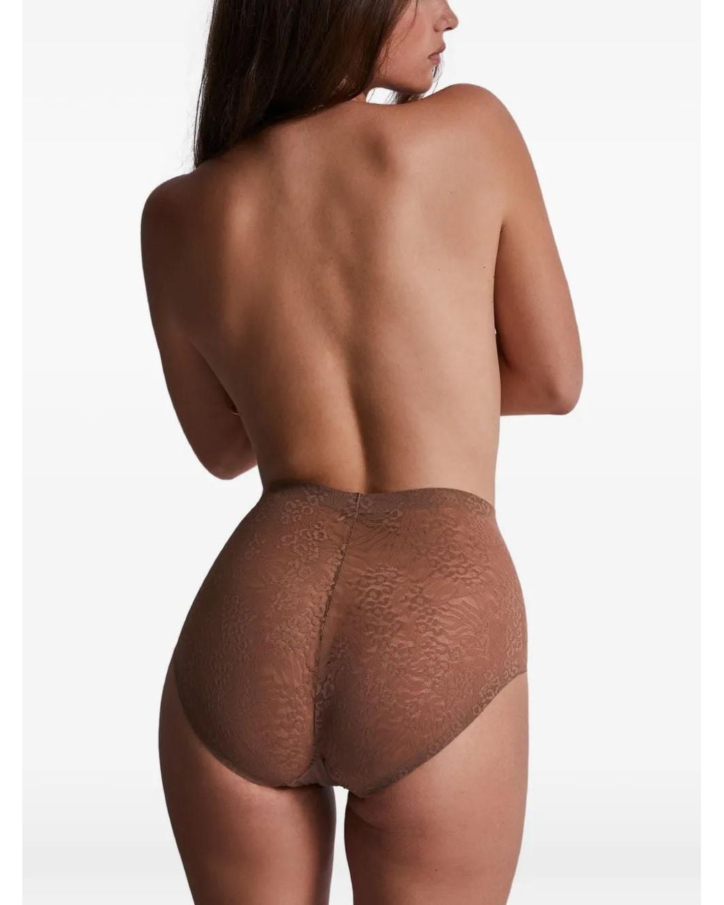 Aubade Natural Sculpt Lace-Panel Briefs