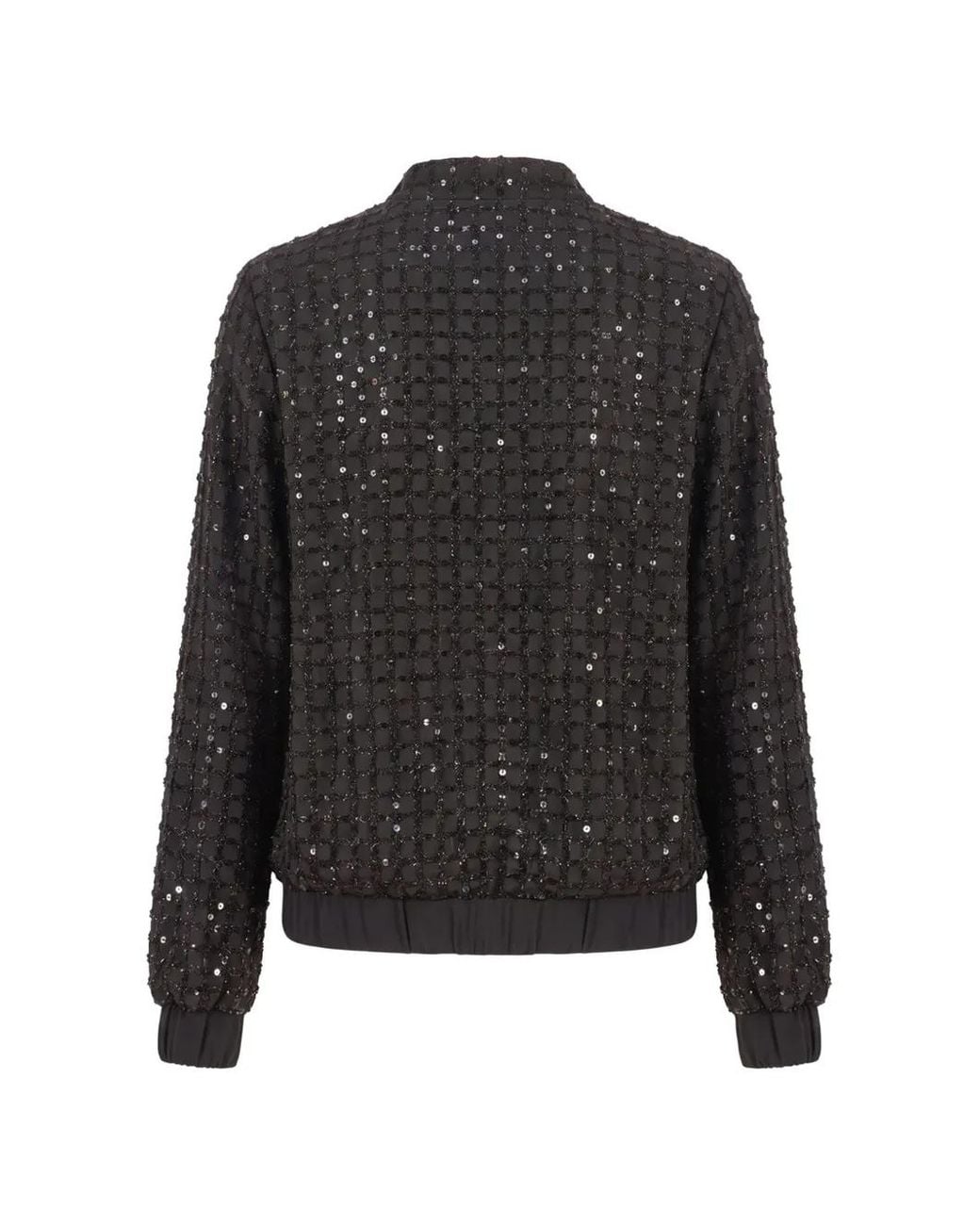 Nissa Black Sequin-Embellished Jacket