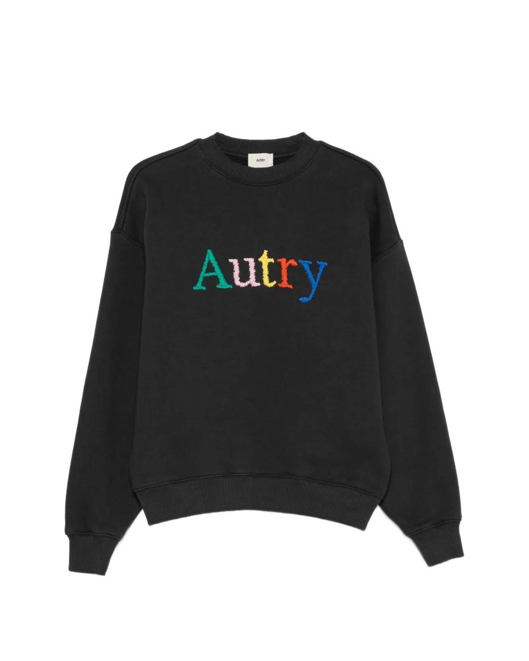 Autry Black Logo-Embroidered Sweatshirt