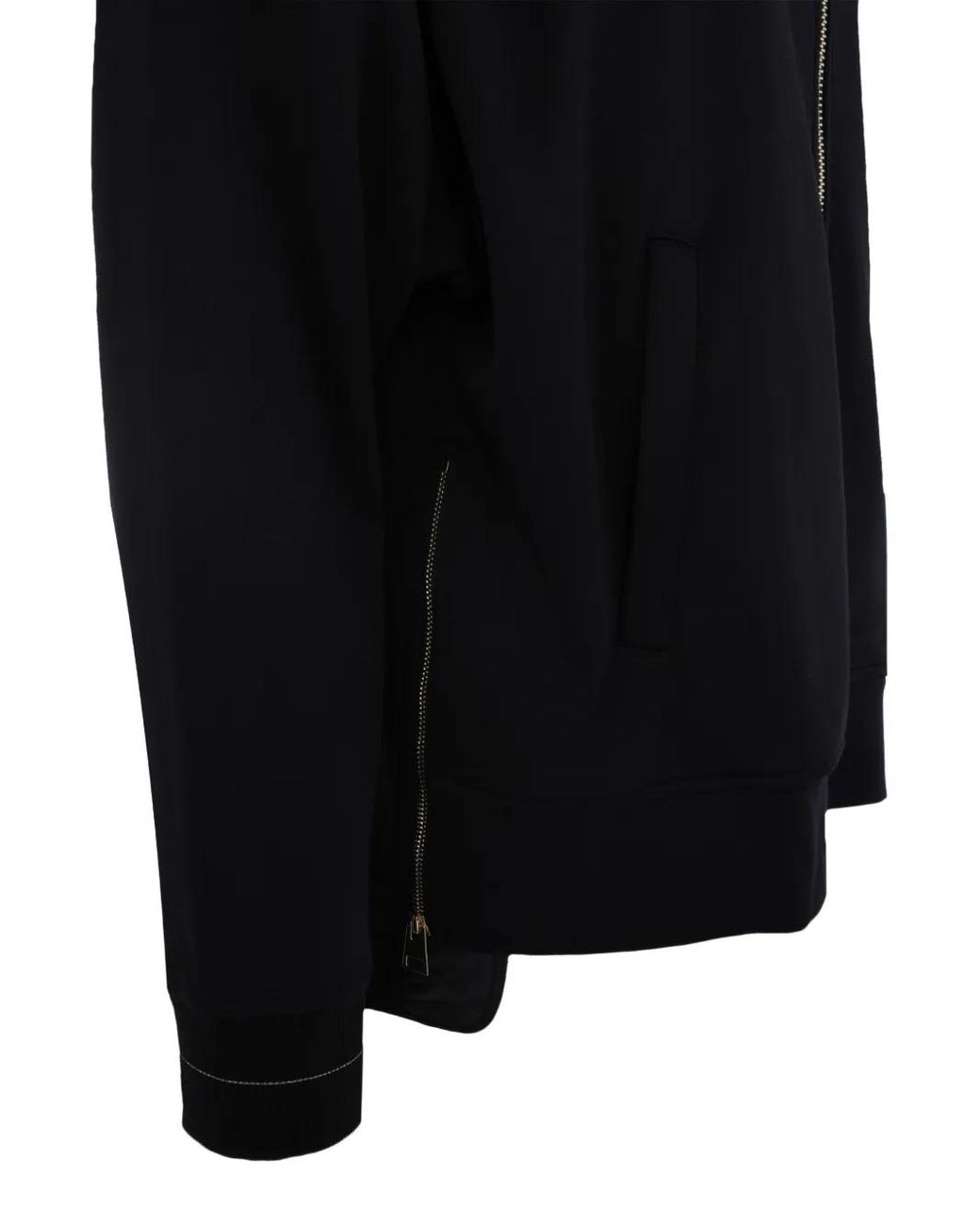 Lorena Antoniazzi Black Zip-Front Sweatshirt