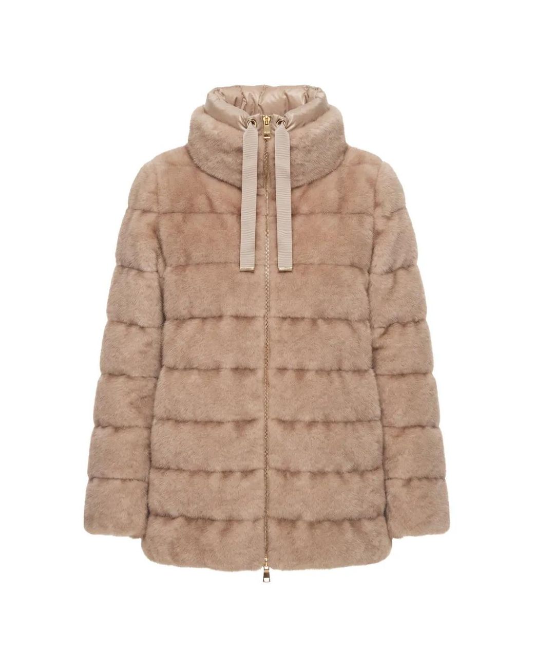 Herno Natural Faux-Fur Padded Jacket