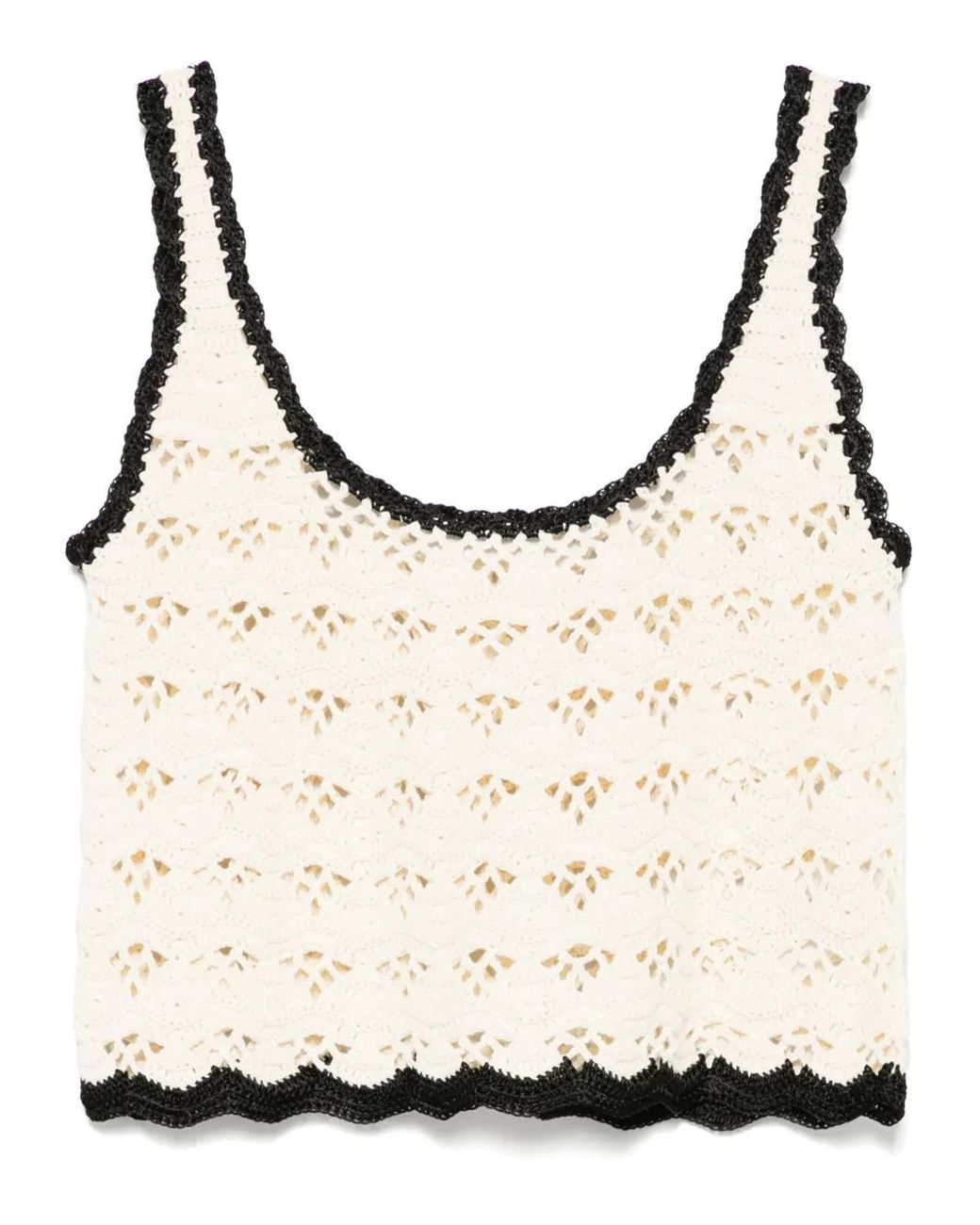 Zimmermann Rhiannon Gehaakte Tanktop in het Natural