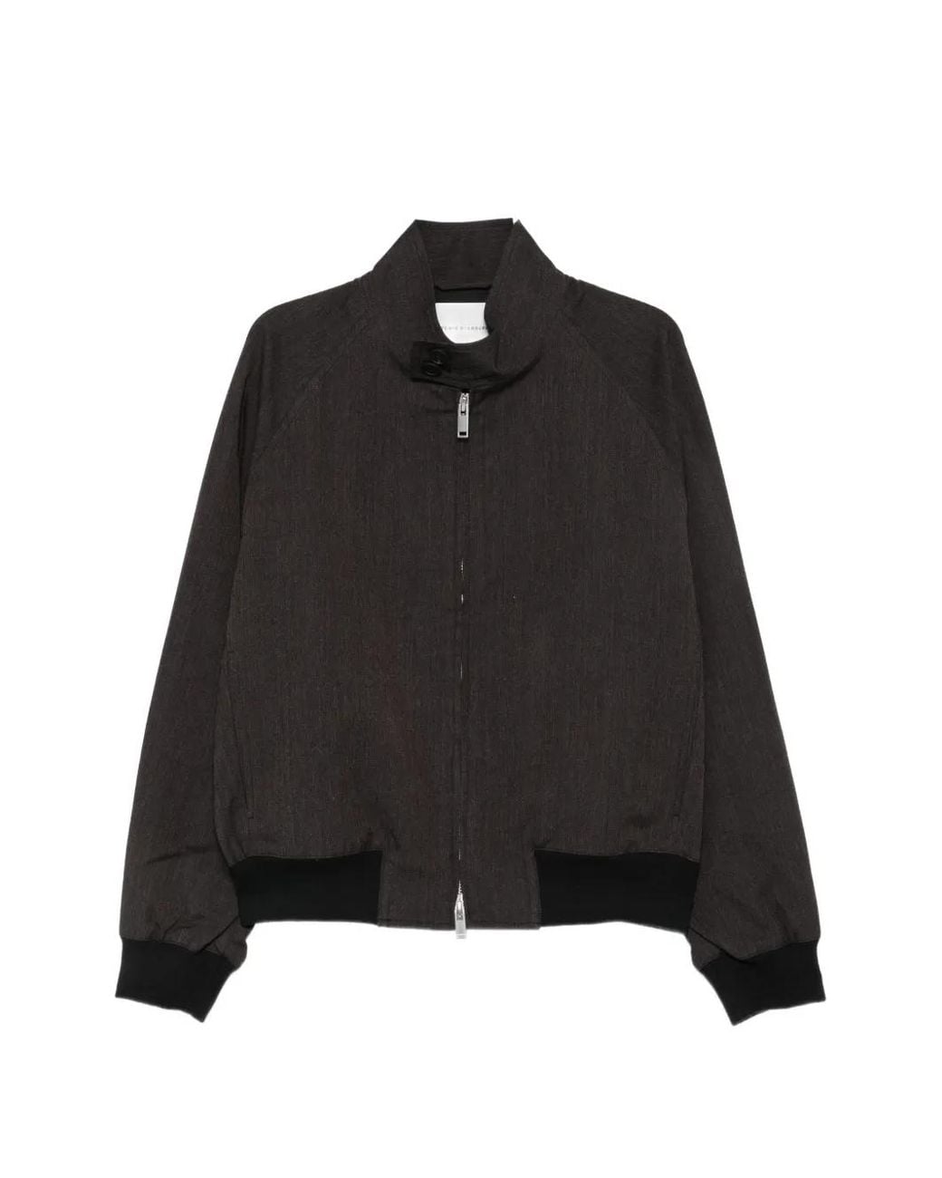 Studio Nicholson Black High-Neck Zip-Up Jacket for men