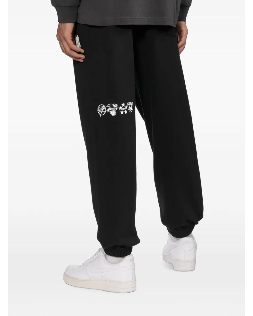KTZ Black Logo-Embroidered Track Pants for men