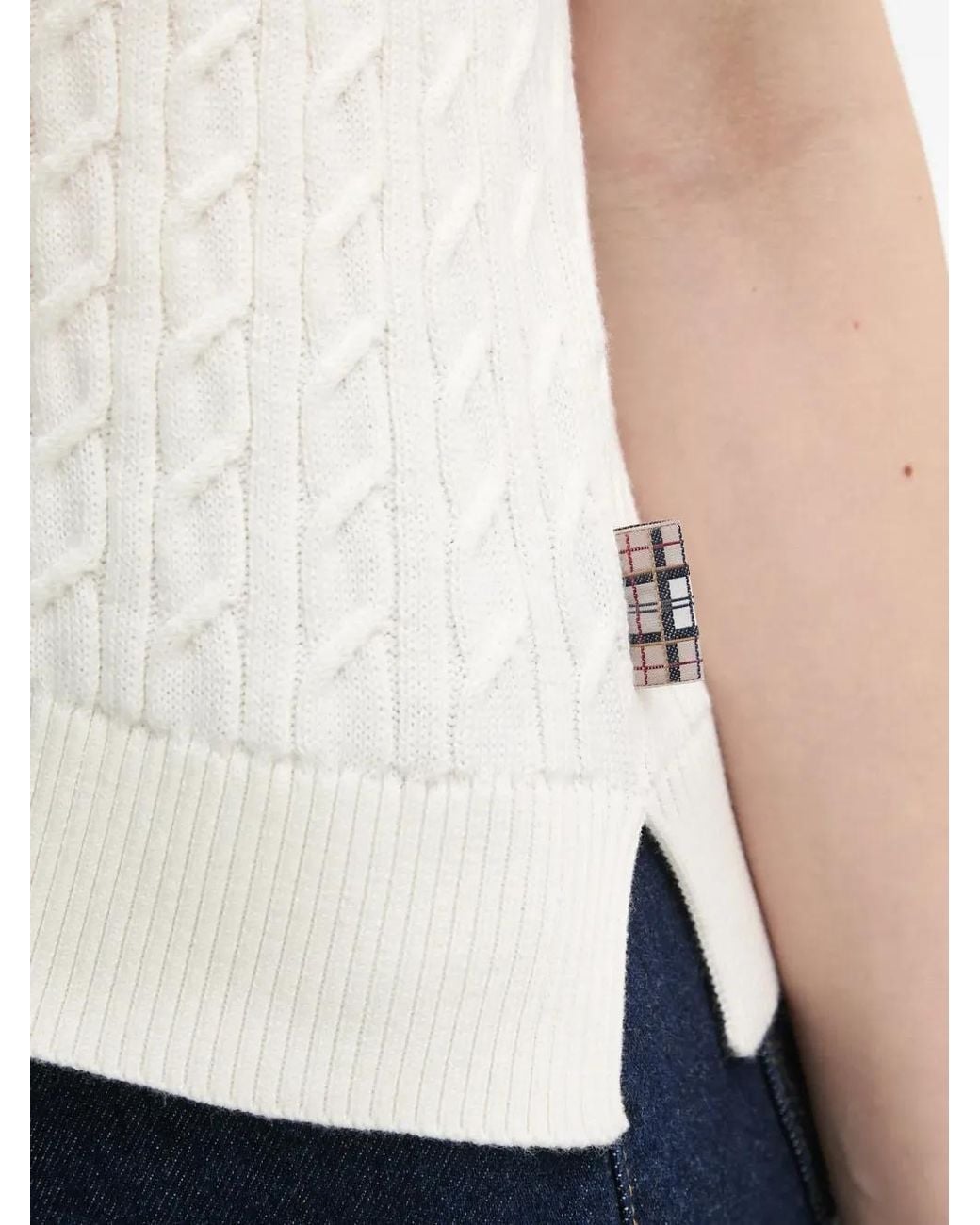 Barbour Gebreide Spencer in het White