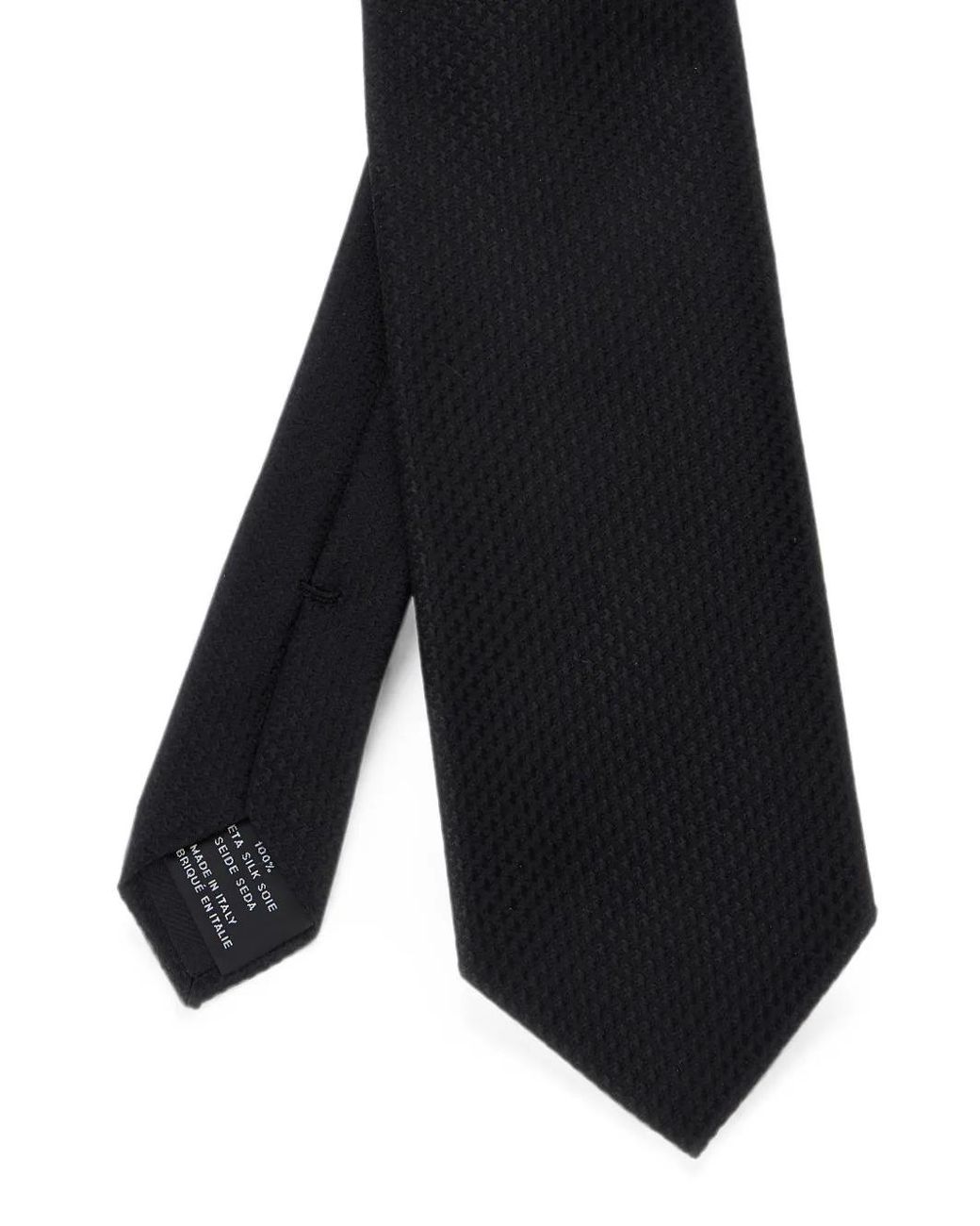 Tom Ford Blue Cravate En Soie À Motif Pied-De-Poule for men