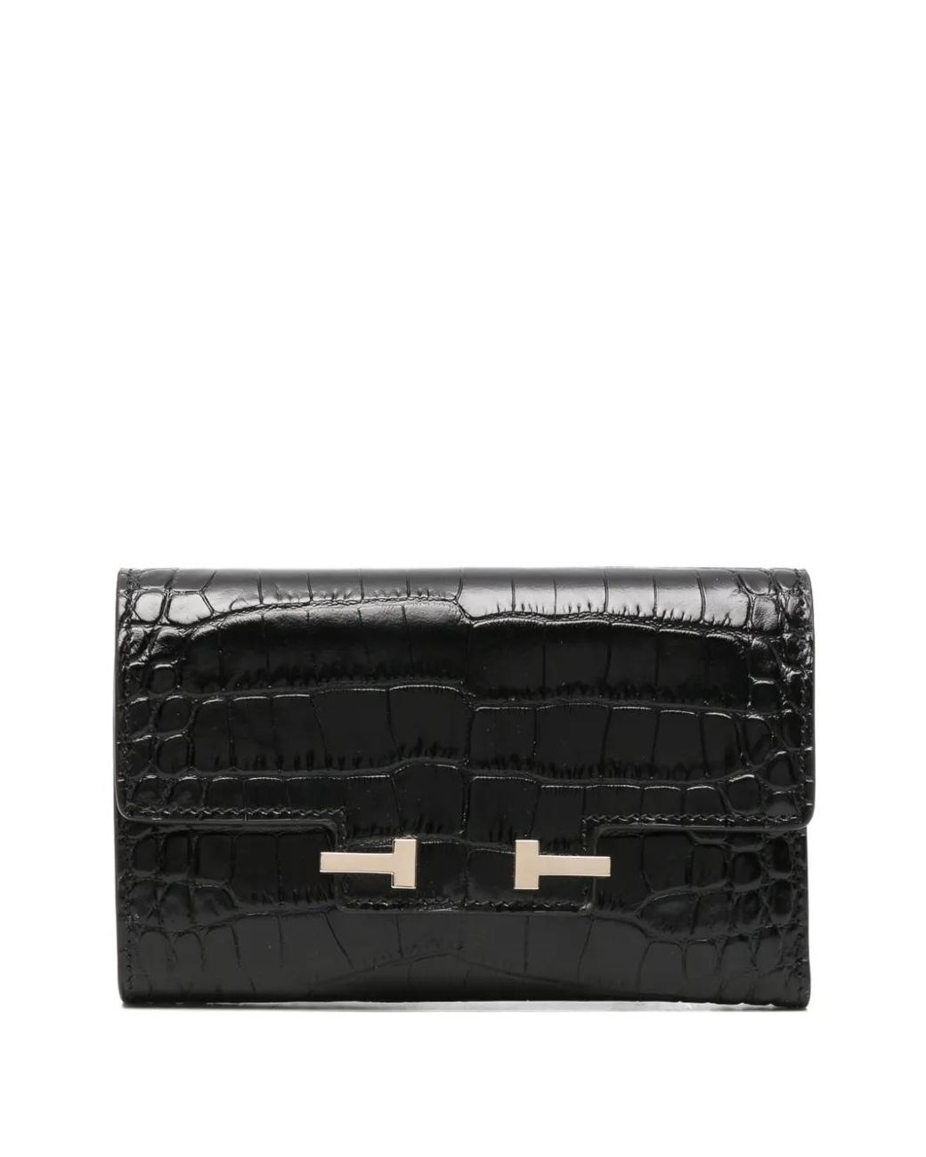 Tom Ford Black T-Embellishment Wallet