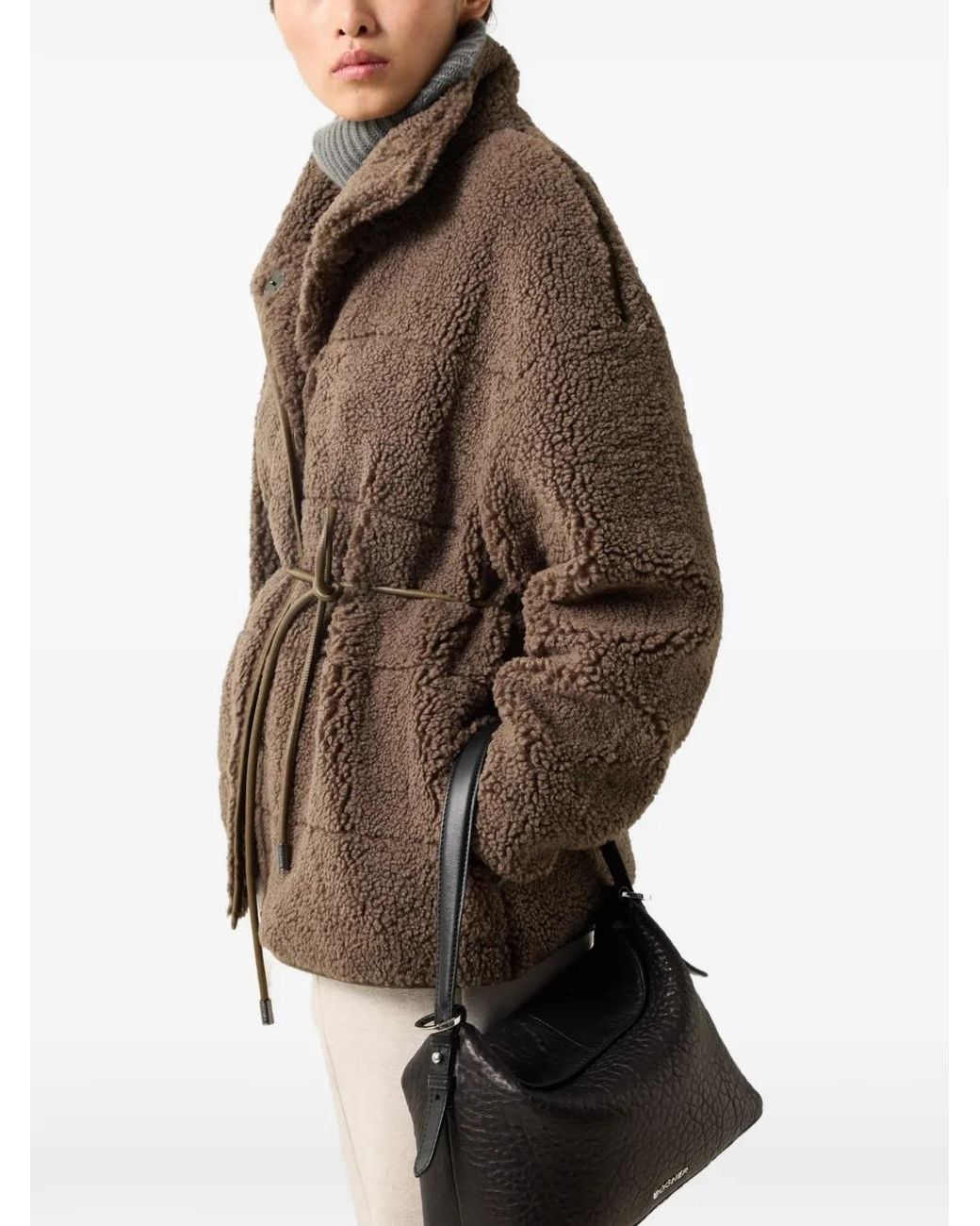 Bogner Natural Kimberly Faux-Teddy Jacket