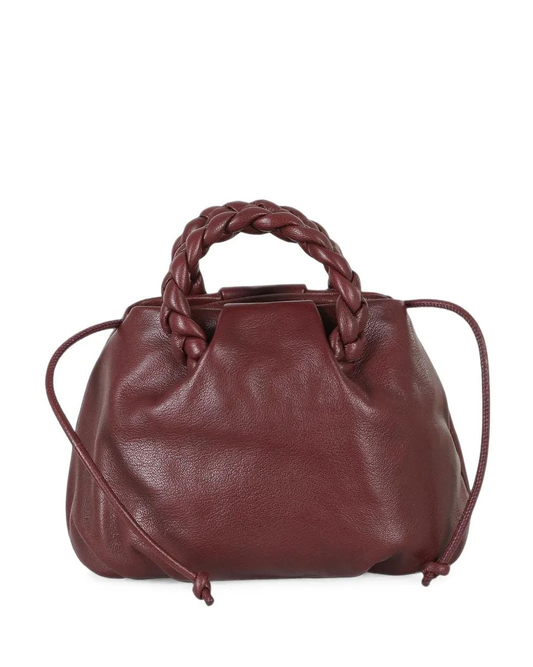 Hereu Purple Medium Bombon Braided-Handle Handbag