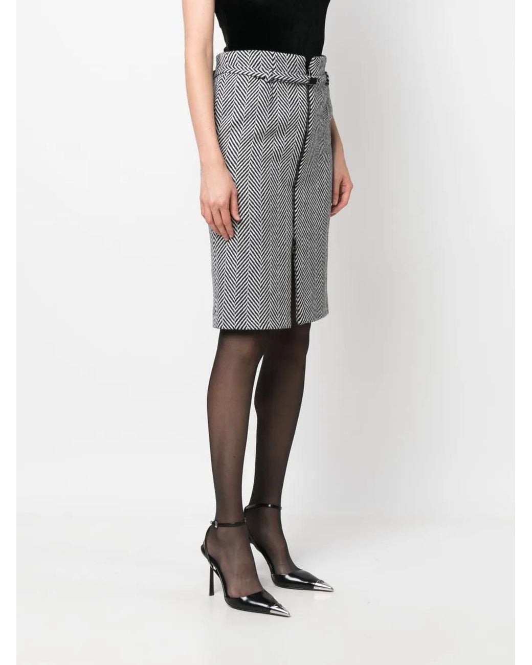 Tom Ford Gray Pencil Skirts