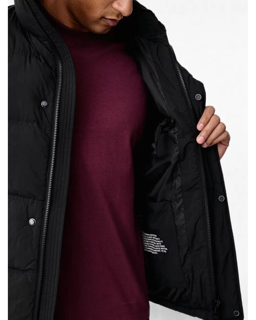 Marc O' Polo Black Quilted Puffer Jacket for men