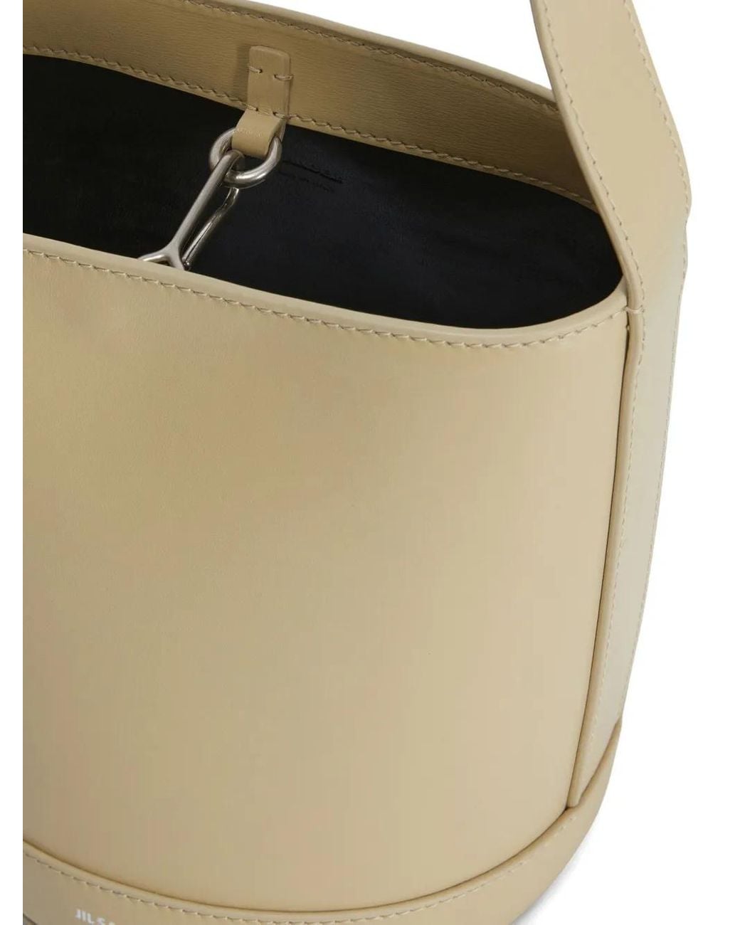 Borsa A Secchiello Cannolo di Jil Sander in White