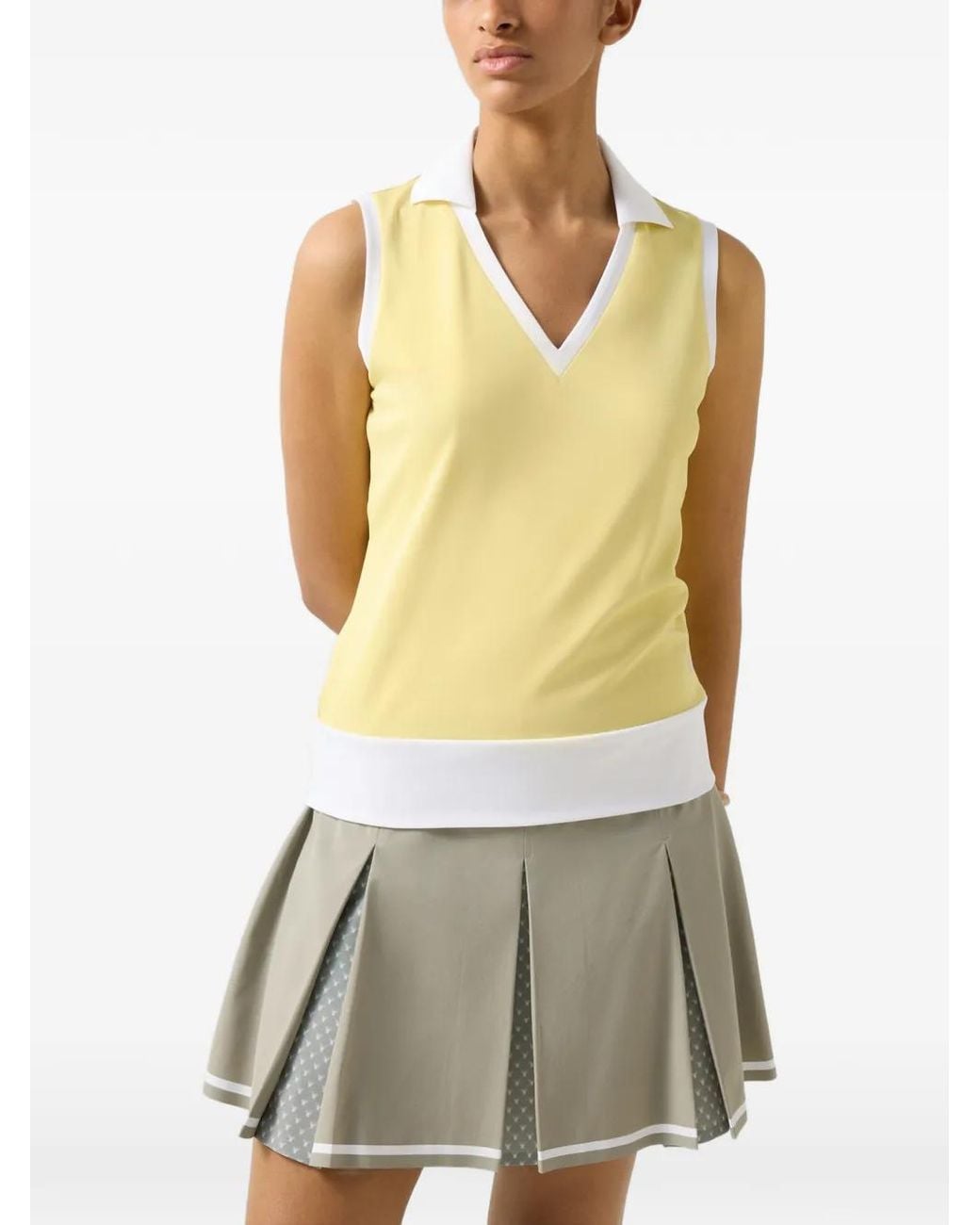 Bogner Yellow Alysha V-Neck Tank Top