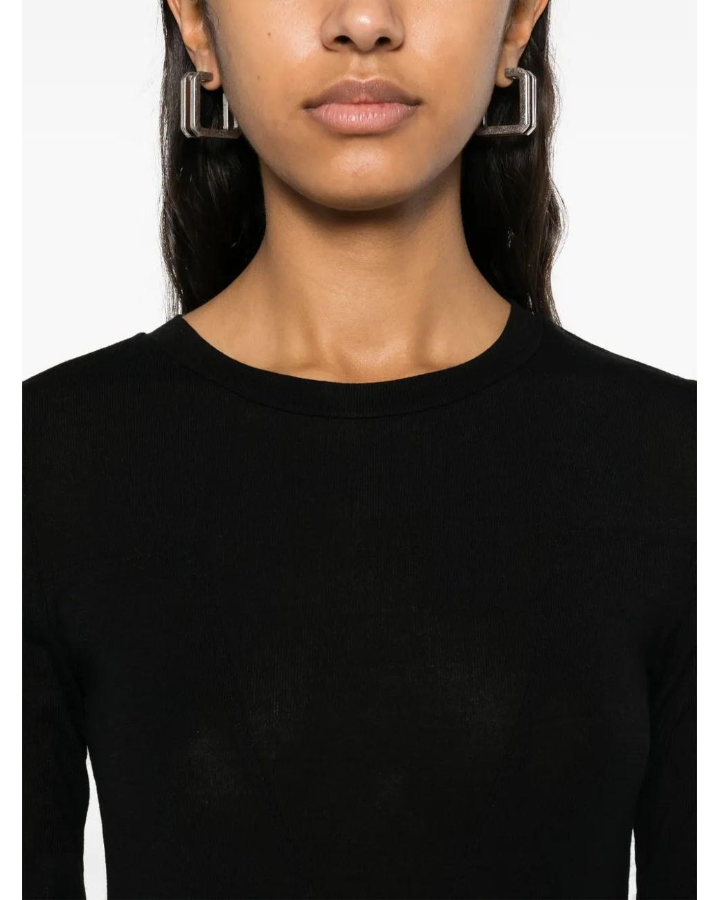 Thom Krom Black Ribbed Maxi Dress