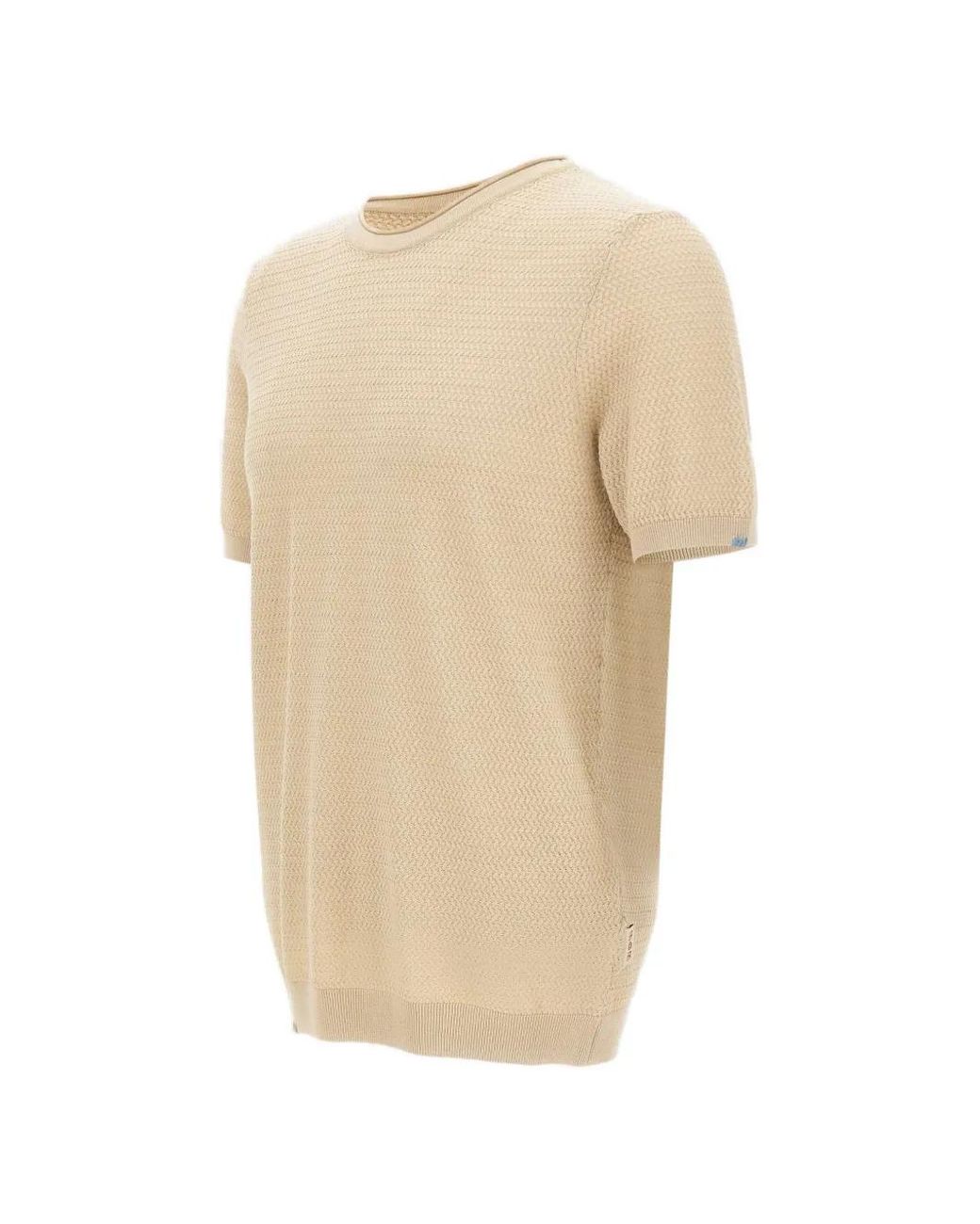 Bob Natural Cross Textured-Finish Sweater for men