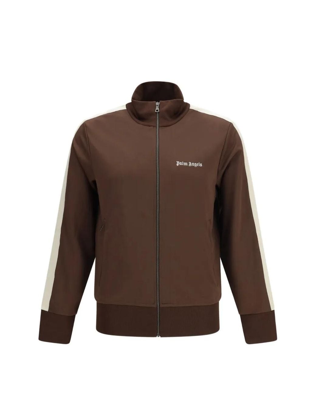 Palm Angels Brown Off Cotton Jacket for men